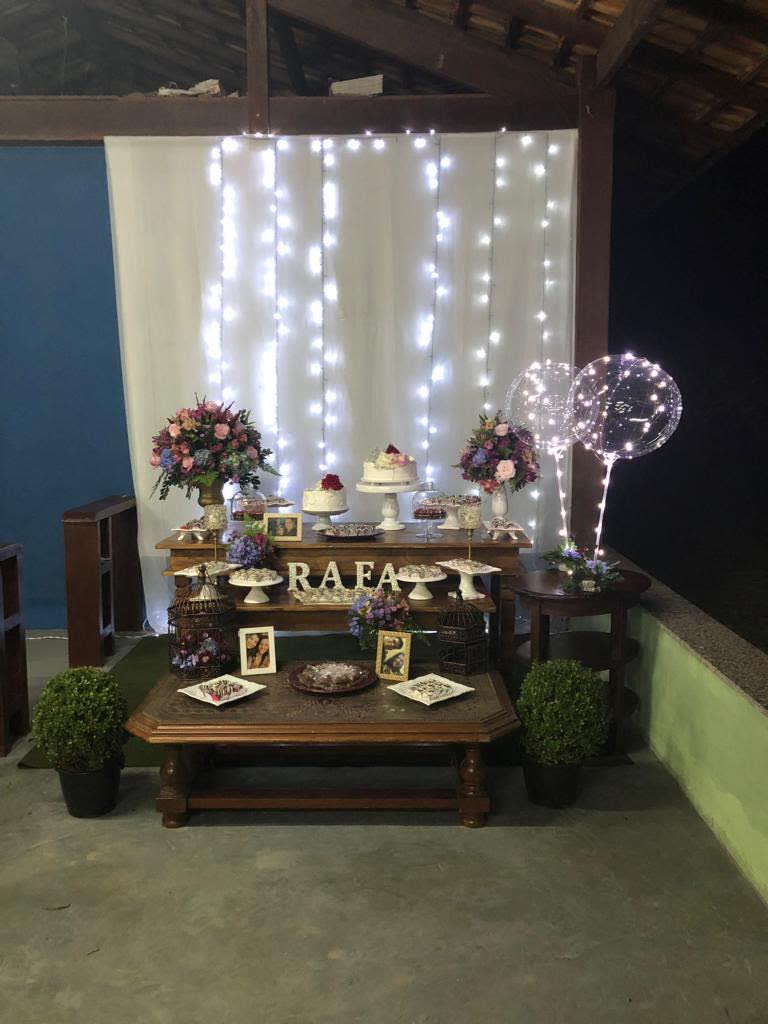 Mesa de aniversário decorada
